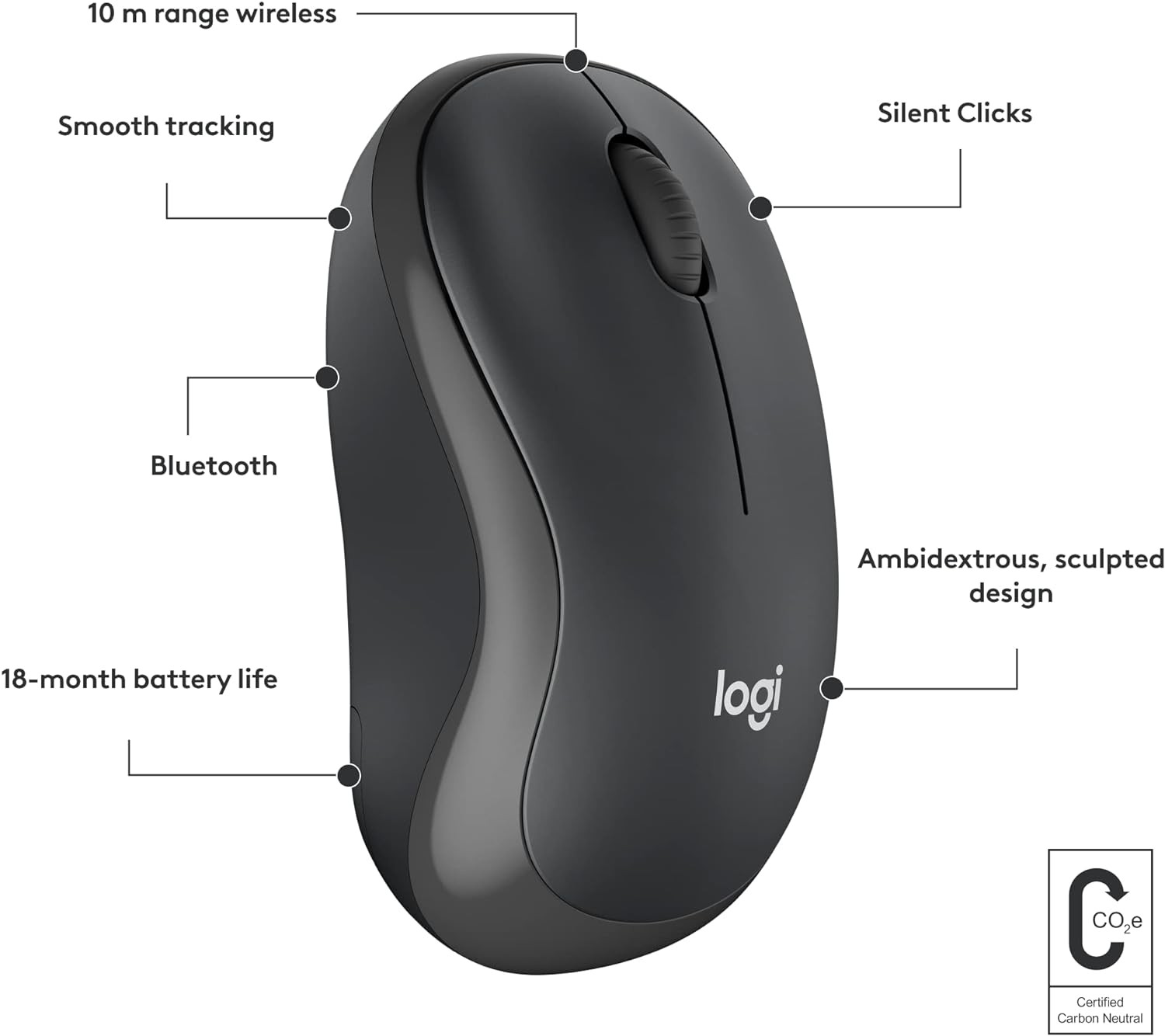 Logitech M240 SilentTouch Bluetooth Negro