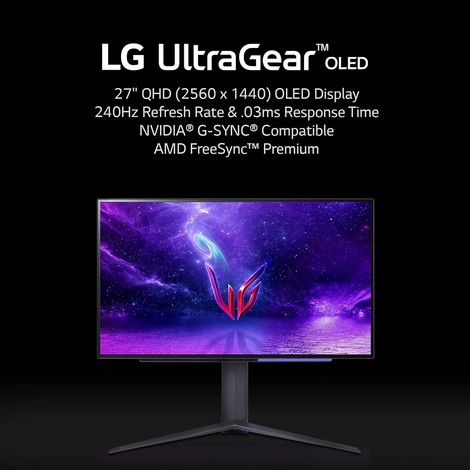 LG Ultragear 27GR95QE-B - 27"  - Oled - 240Hz -0.03 Ms
