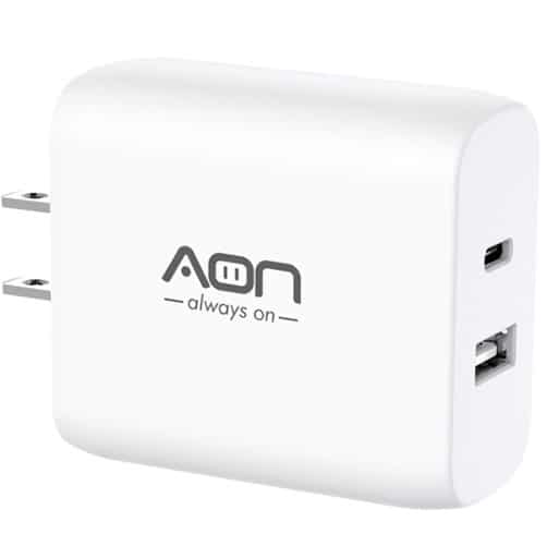Cargador AON de Pared USB-C 35W y USB 18W - AO-CR-1008