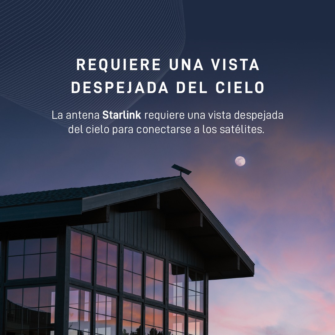 Sistema Starlink V4 kit de internet satelital estándar