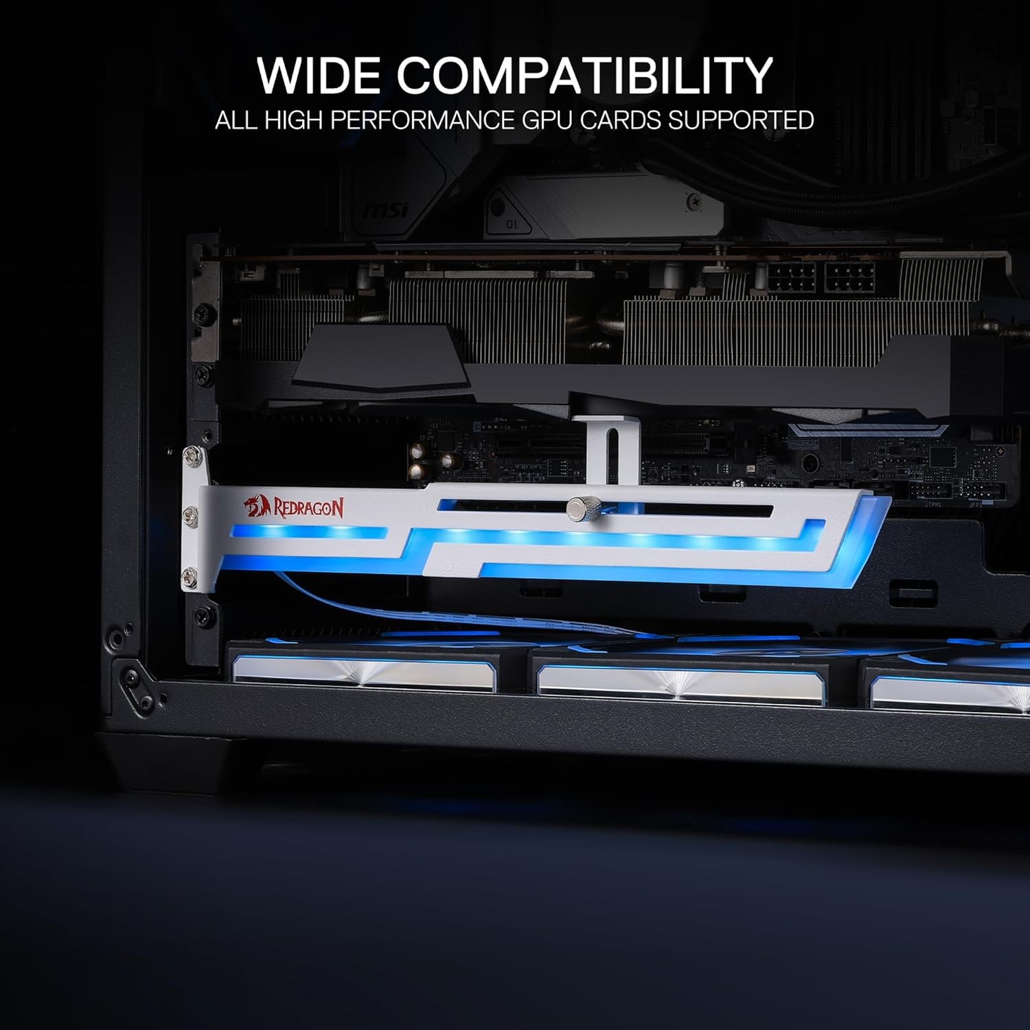 Soporte GPU ARGB Redragon - Blanco - RD-GCP03W