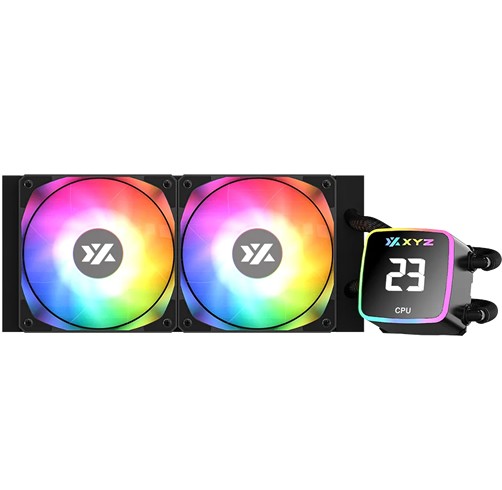 XYZ Aquapulse - 240mm - Pantalla LCD - Negro - X-WC-AQUA-240B