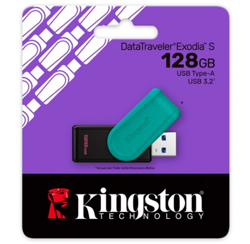 kingston datatraveler exodia  128 GB USB 3.2 Celeste