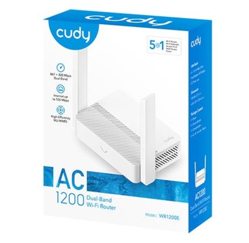 Router Cudy AC1200 Dual Band Wifi Router - Blanco - WR1200E